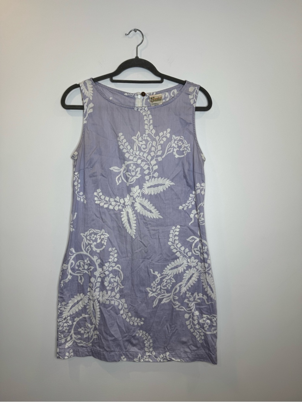 Patagonia Pataloha Dress vacation 8 lavender purple Floral Organic Cotton Summer